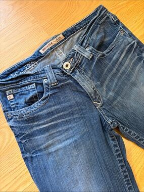 Big Star Maddie Curvy Bootcut Mid-Rise Denim Jeans. Medium Blue Wash. Y2K 30XXL